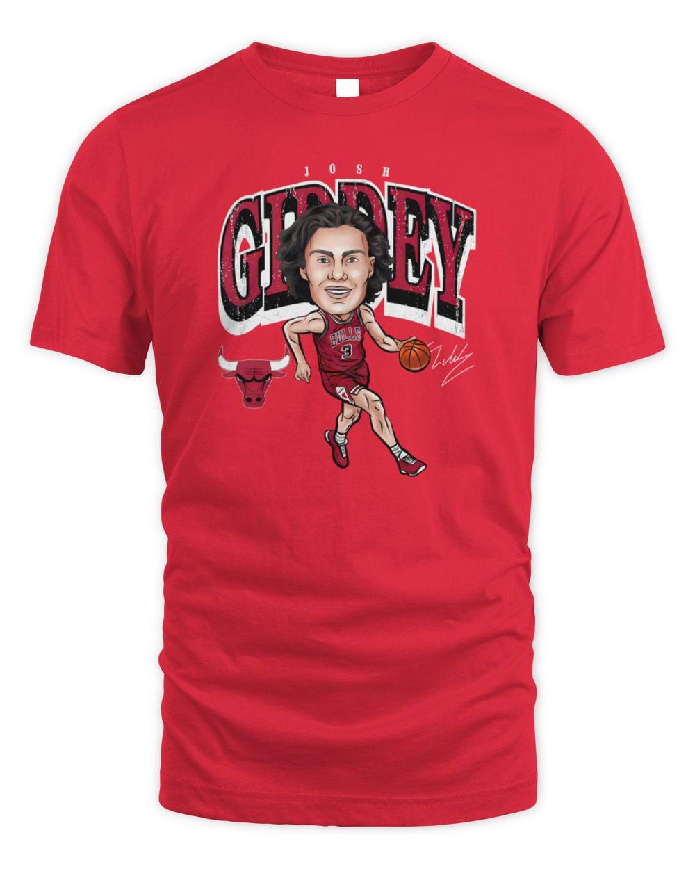 Josh Giddey Chicago Bulls Cartoon Tee Shirt