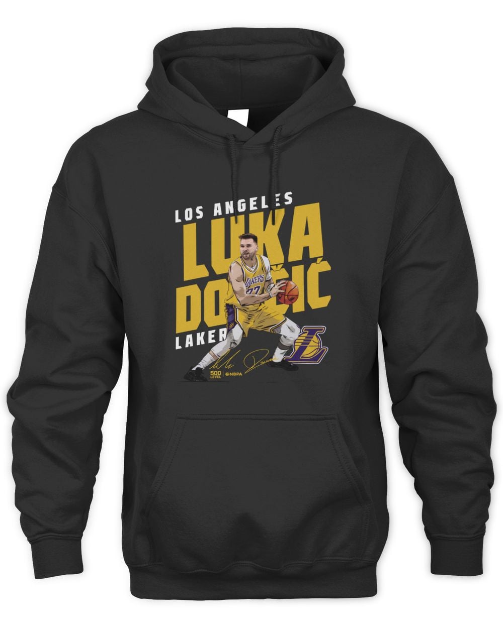 Luka Doncic Los Angeles Lakers Slant Hoodie Sweatshirt