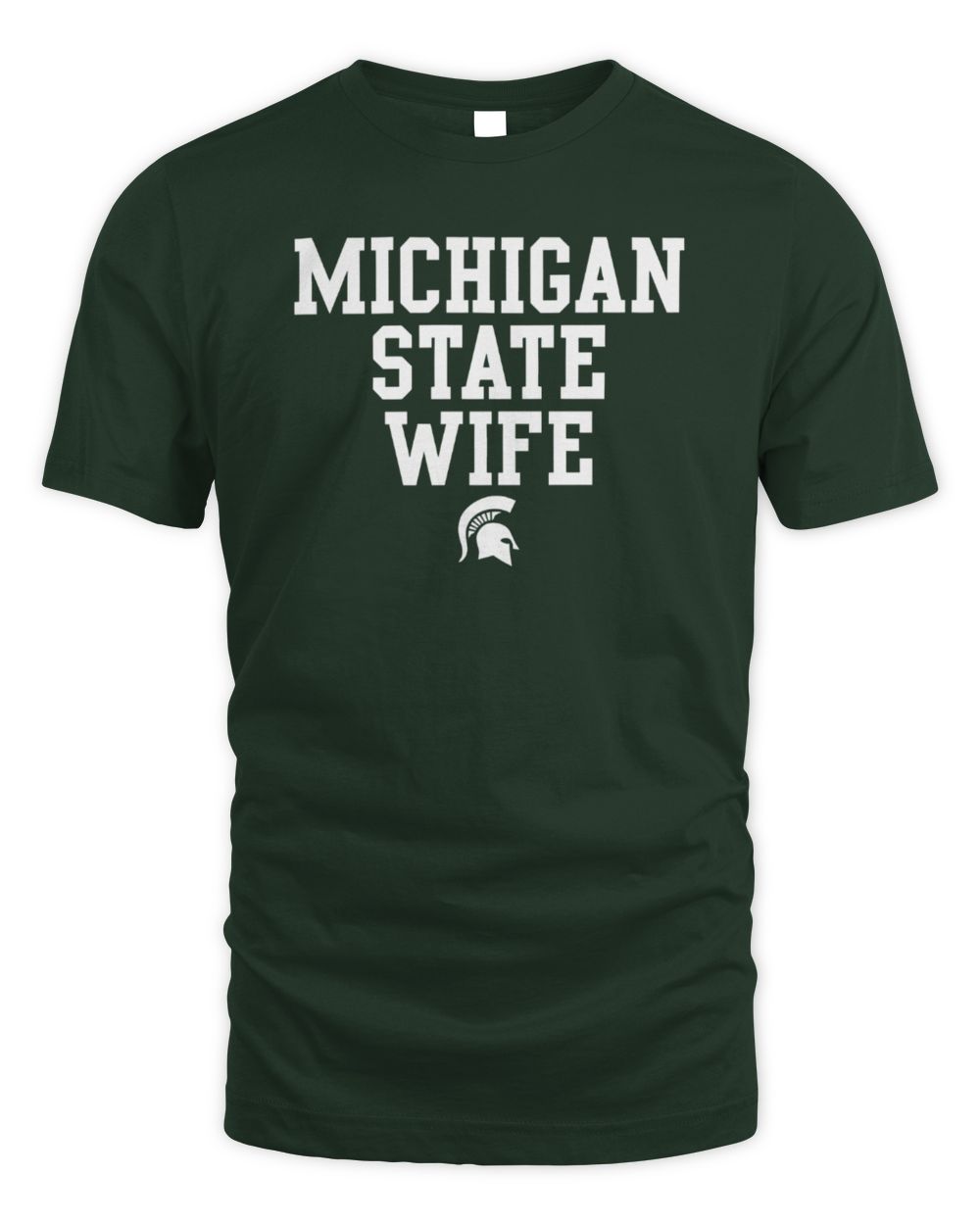 Michigan State Spartans Basic Block Wife T-Shirt Green