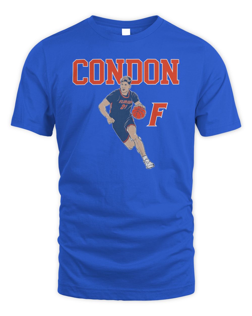 Florida Gators Basketball Alex Condon Name Pose T-Shirt