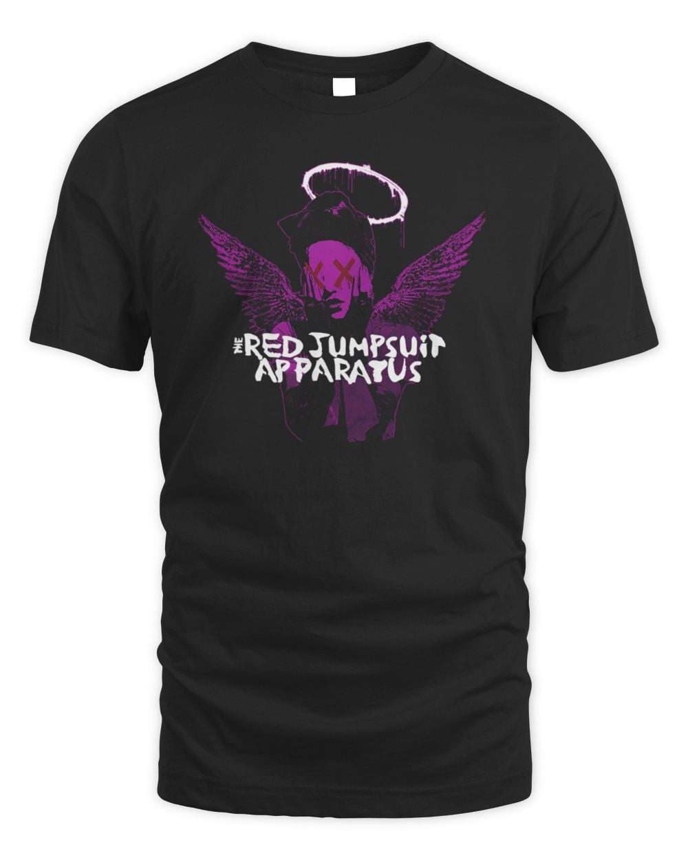 Red Jumpsuit Apparatus Merchandise Angel Black T-Shirt