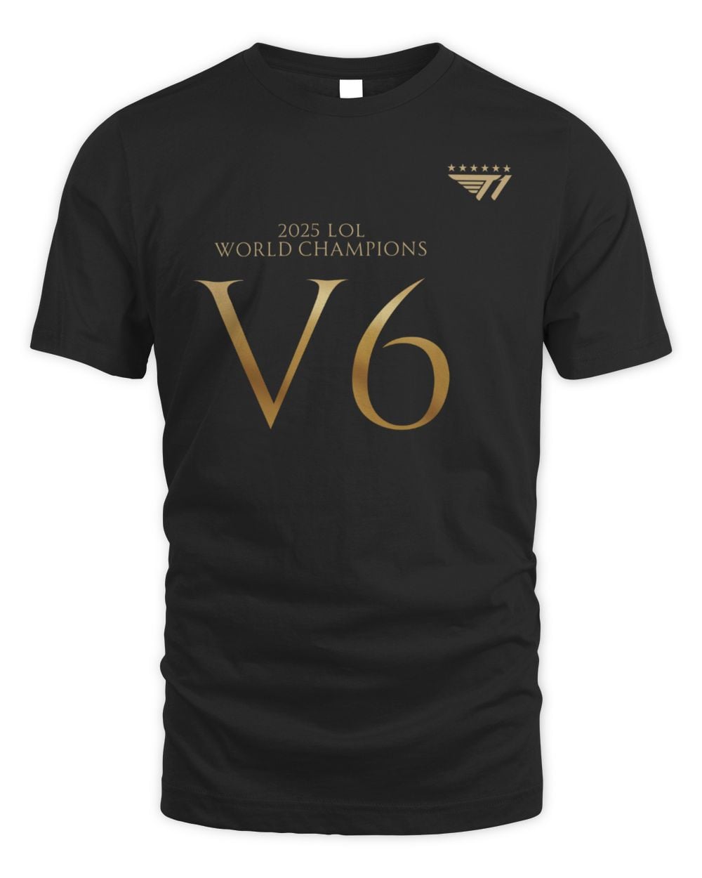 T1 2025 World Champions V6 Drop Shoulder T-Shirt