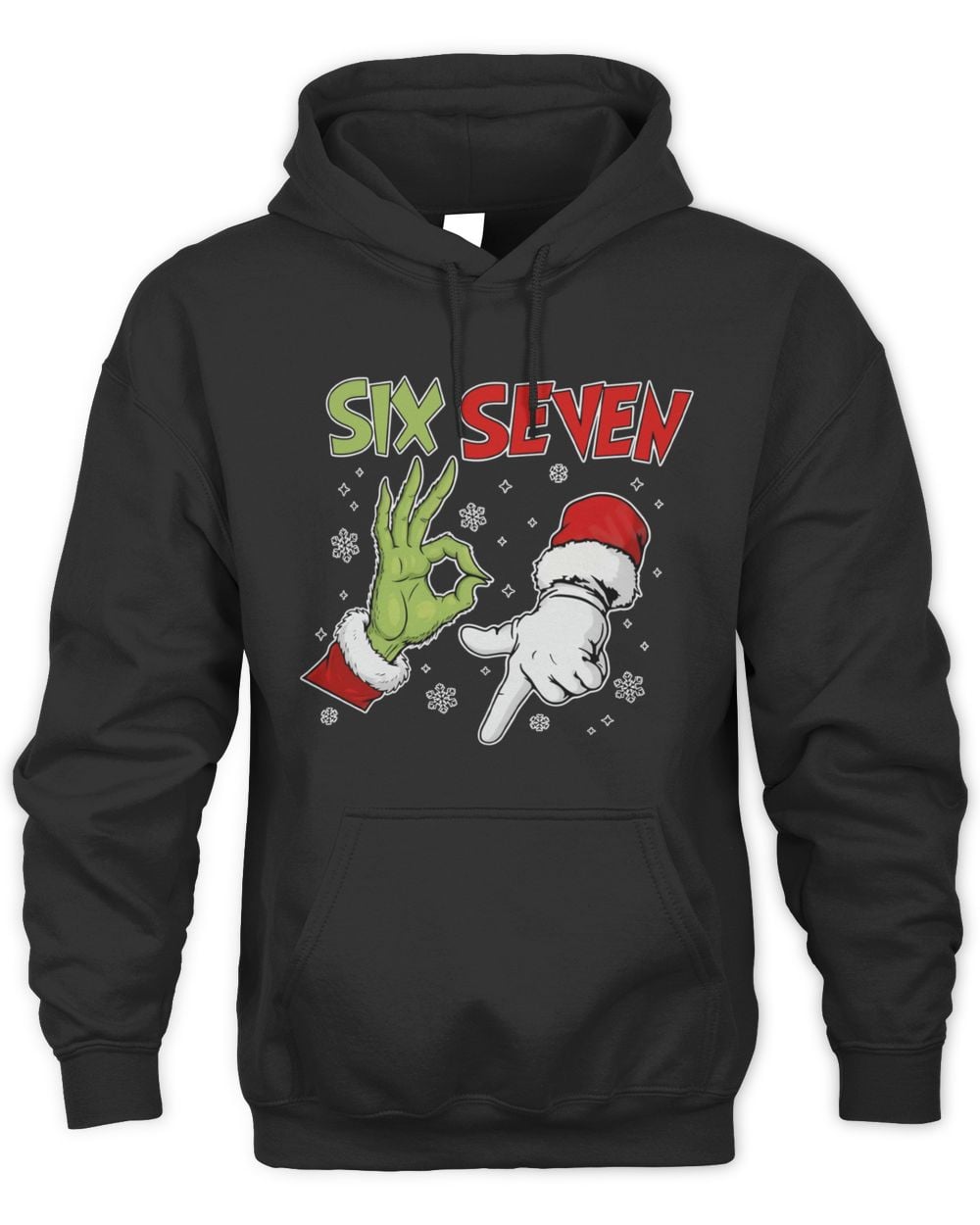 Six Seven Black Hoodie Sweatshirt