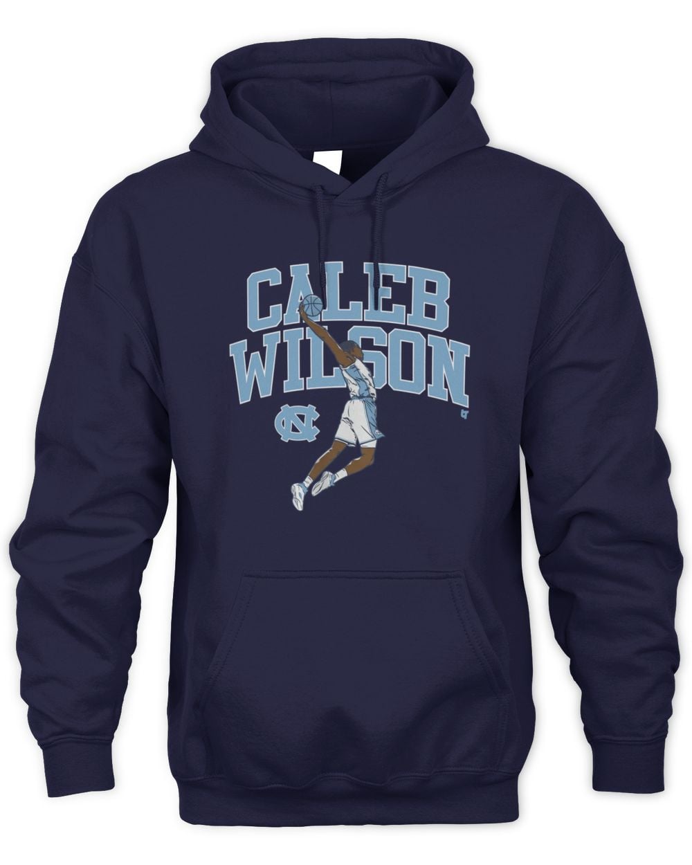North Carolina Tar Heels Basketball Caleb Wilson Name Pose Hoodie