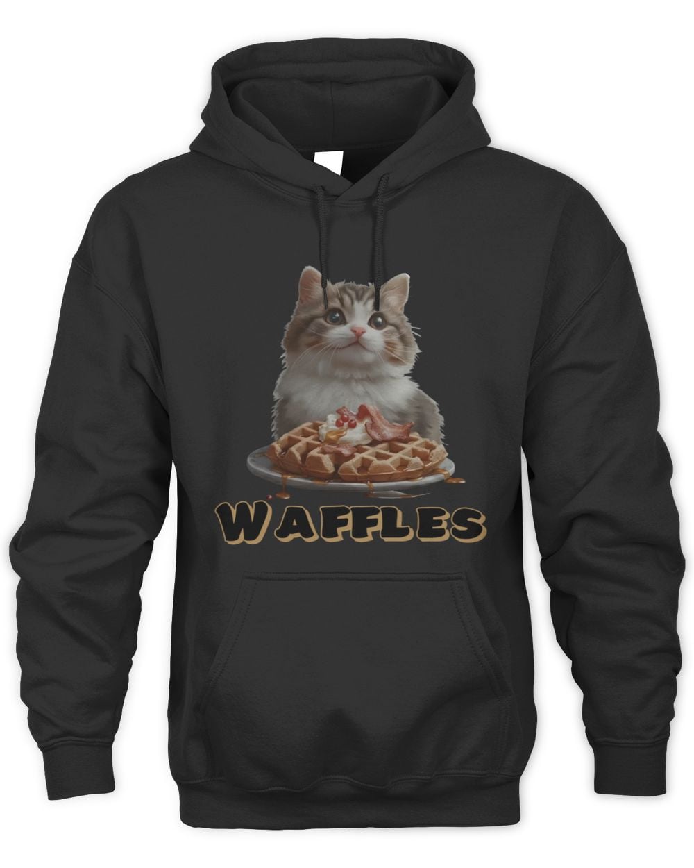 Reel Crazy Merch Waffles Hoodie Sweatshirt