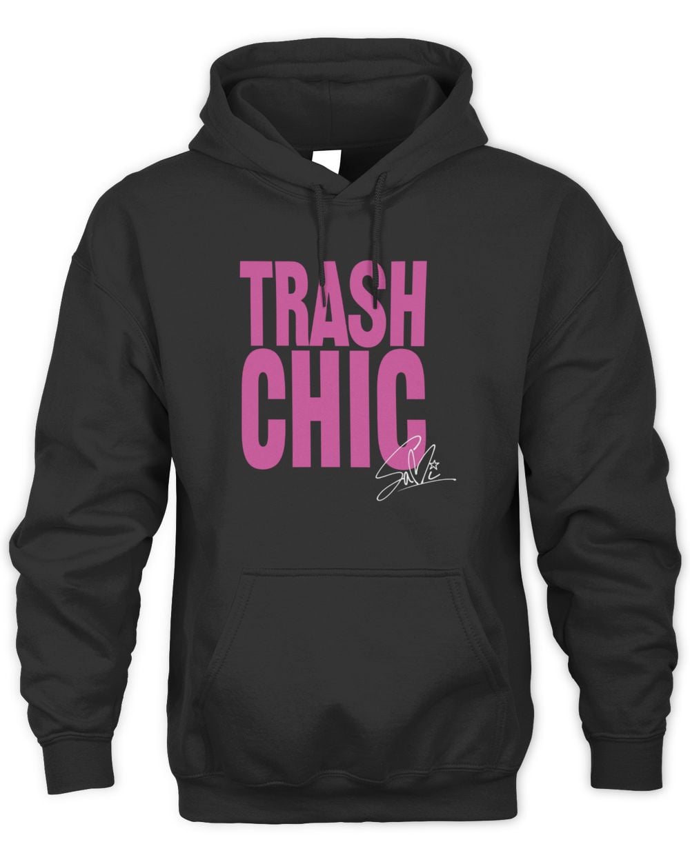 Lol Lol Lol Boutique Trash-Chic Black Hoodie