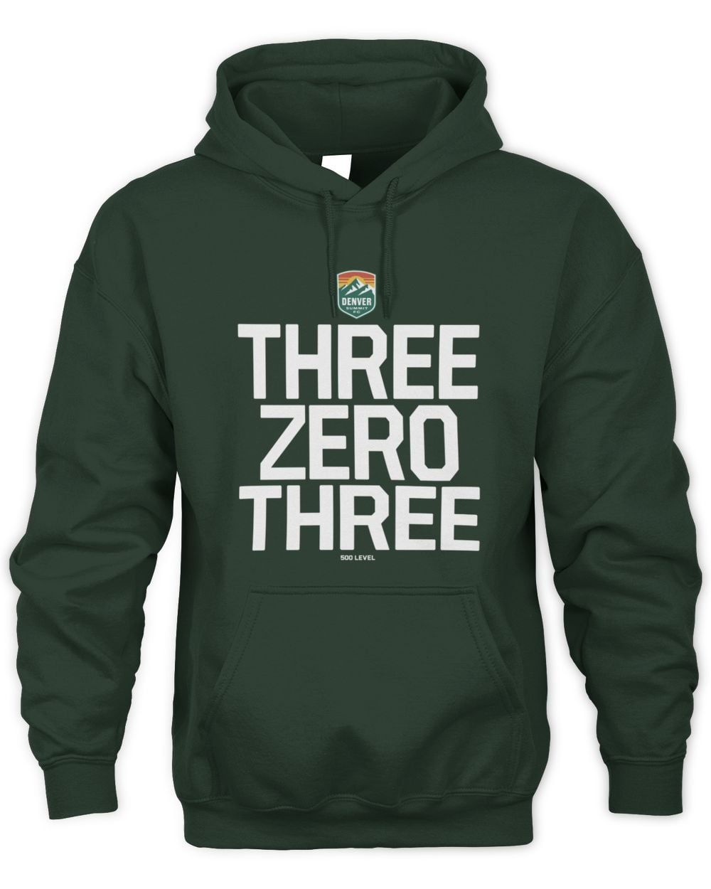 Denver Summit FC Area Code Text Hoodie Sweatshirt