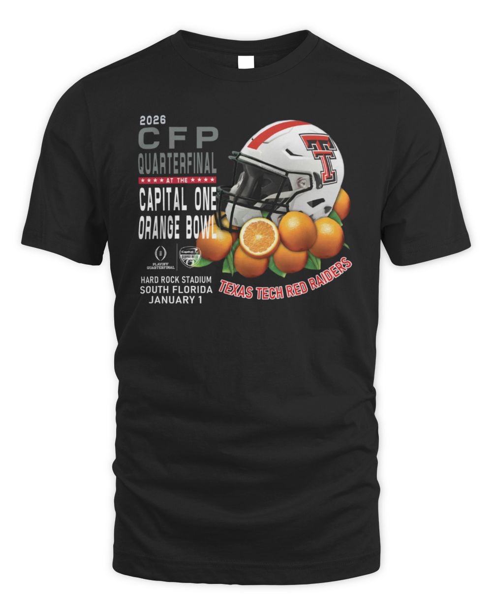 CFP Quarterfinal Texas Tech Bed Of Oranges T-Shirt