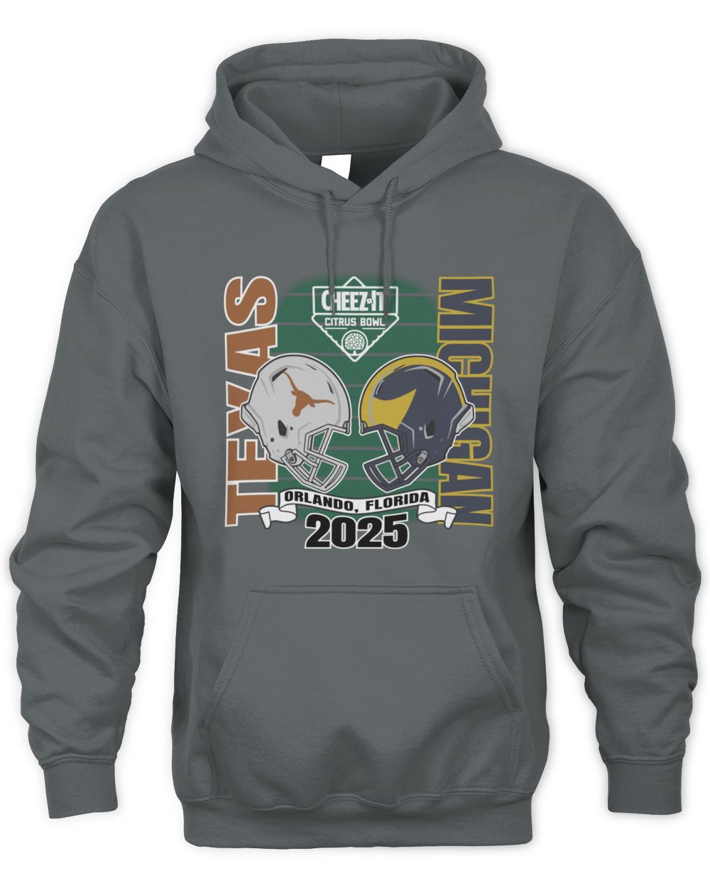 Blue 84 Texas Longhorns Charcoal 2025 Citrus Bowl Official Hoodie