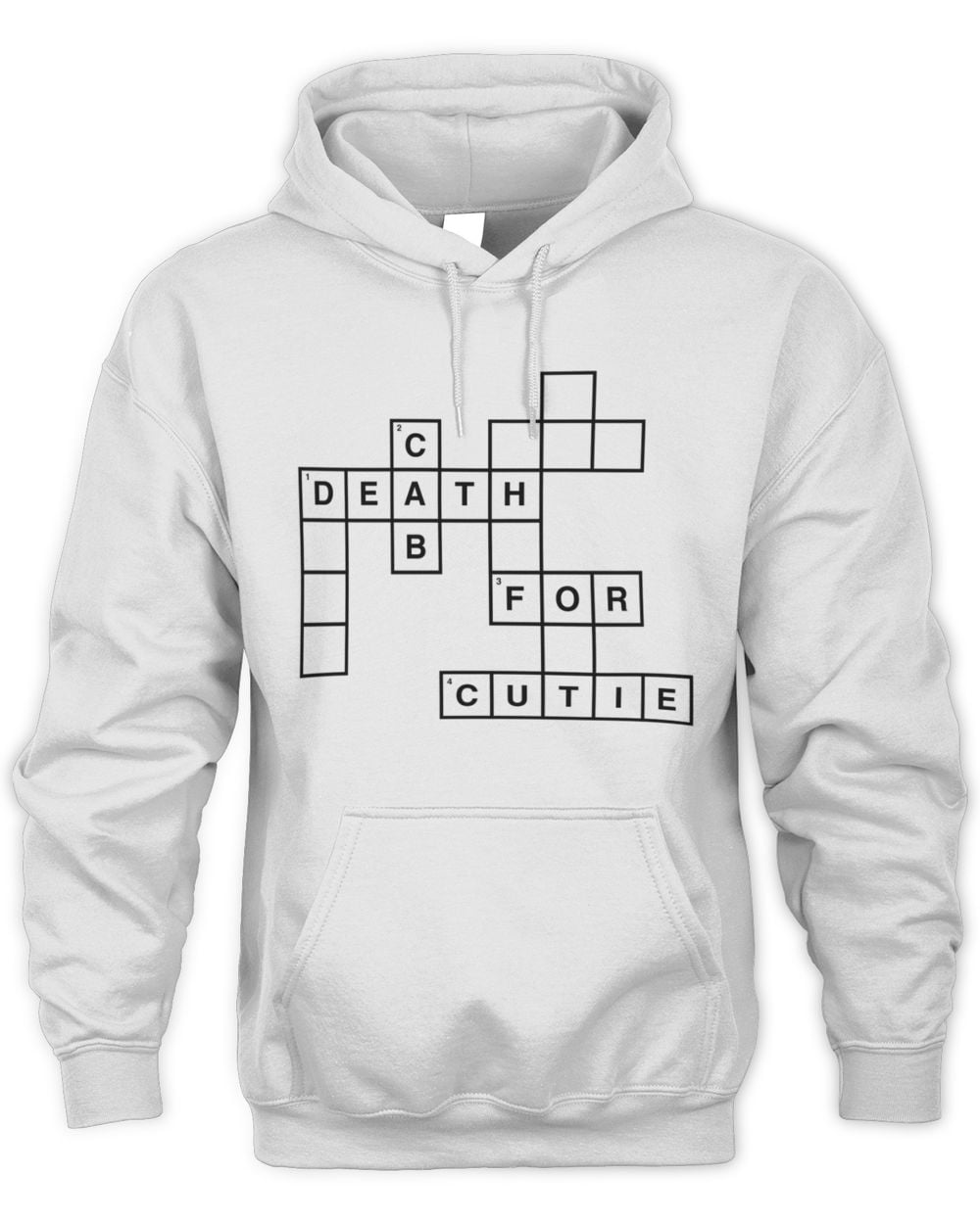 Death Cab for Cutie DCfC Crossword Hoodie Sweatshirt