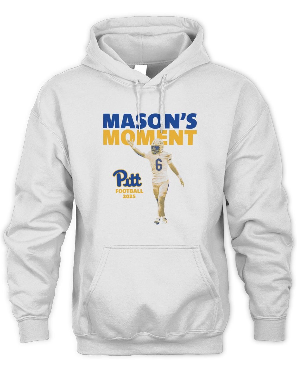 Mason Heintschel Pitt White Illustrated Hoodie Sweatshirt