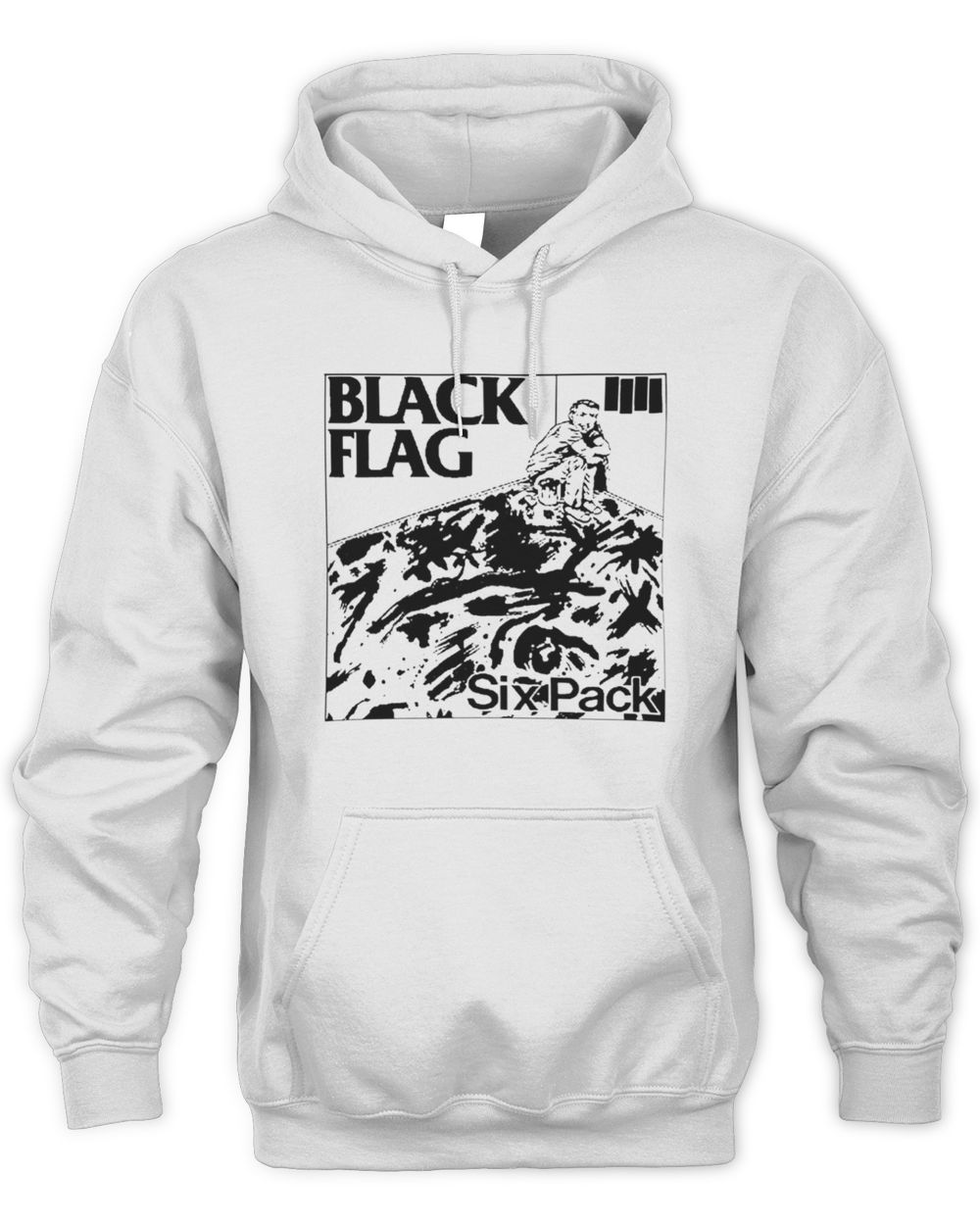 Black Flag Six Pack Hoodie Sweatshirt