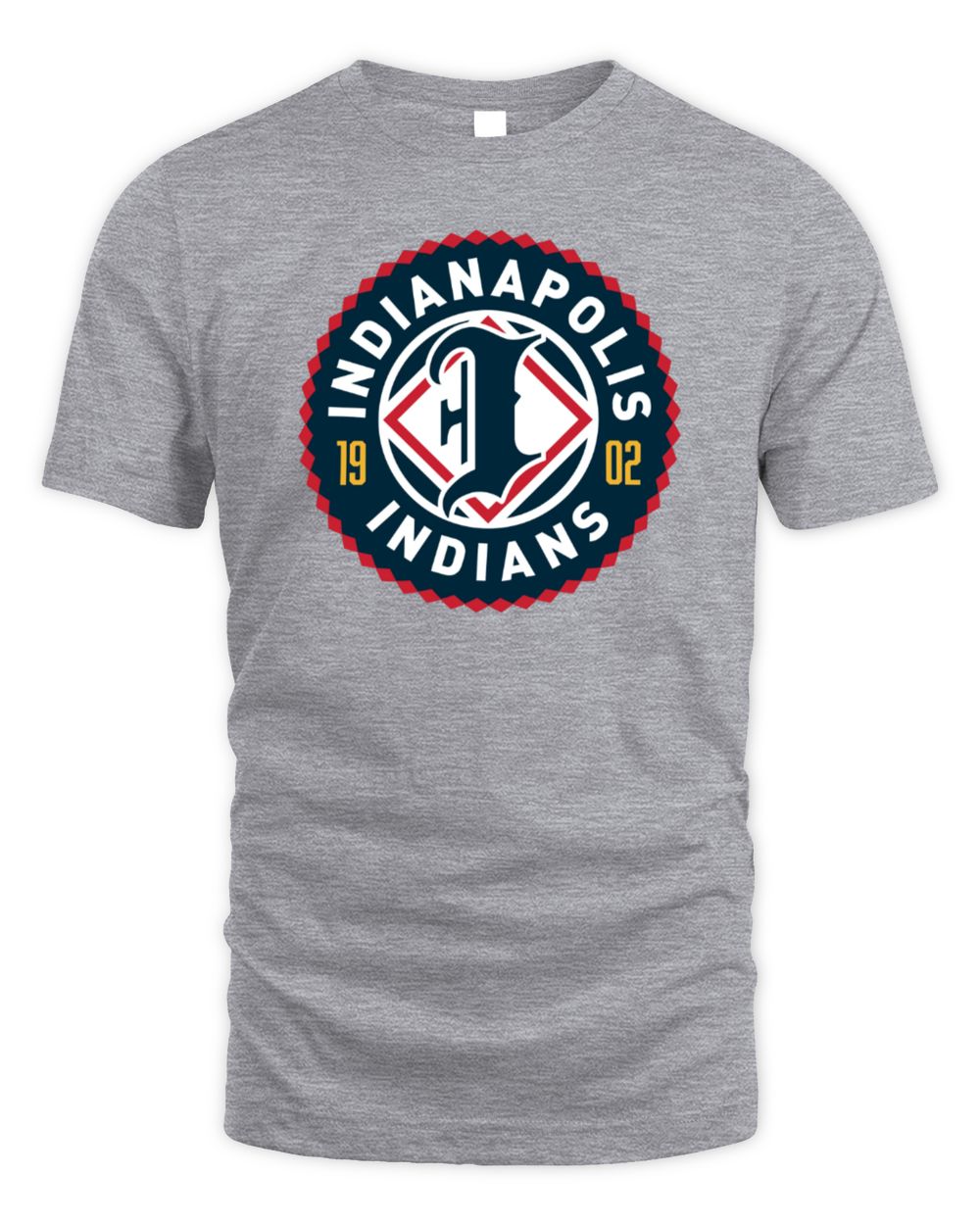 Indianapolis Indians '47 Grey Primary Logo T-Shirts