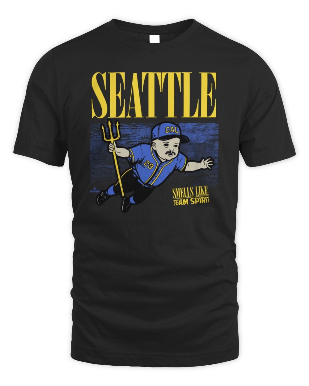 In The Clutch Shop Smells Like Team Spirit Cal Raleigh Seattle Mariners T-Shirt