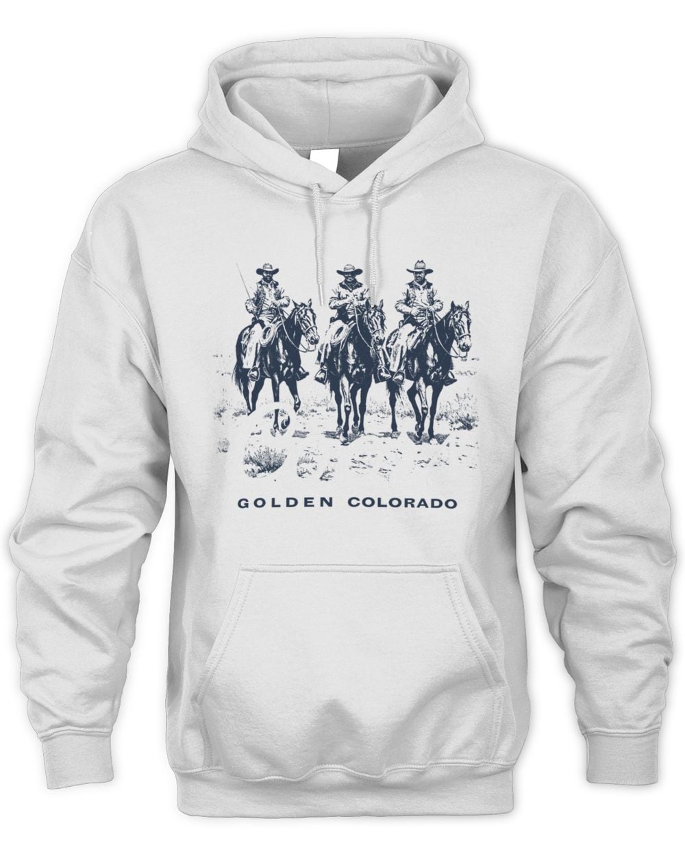 Coors Golden Colorado Three Cowboys Hoodie Sweatshirt