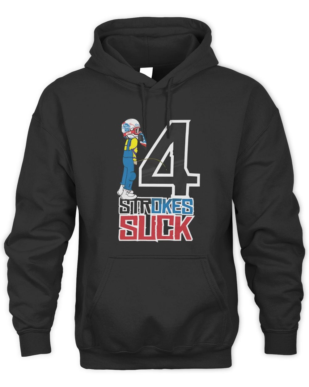 Ronnie Mac Merch 4-Strokes Suck Character Hoodie