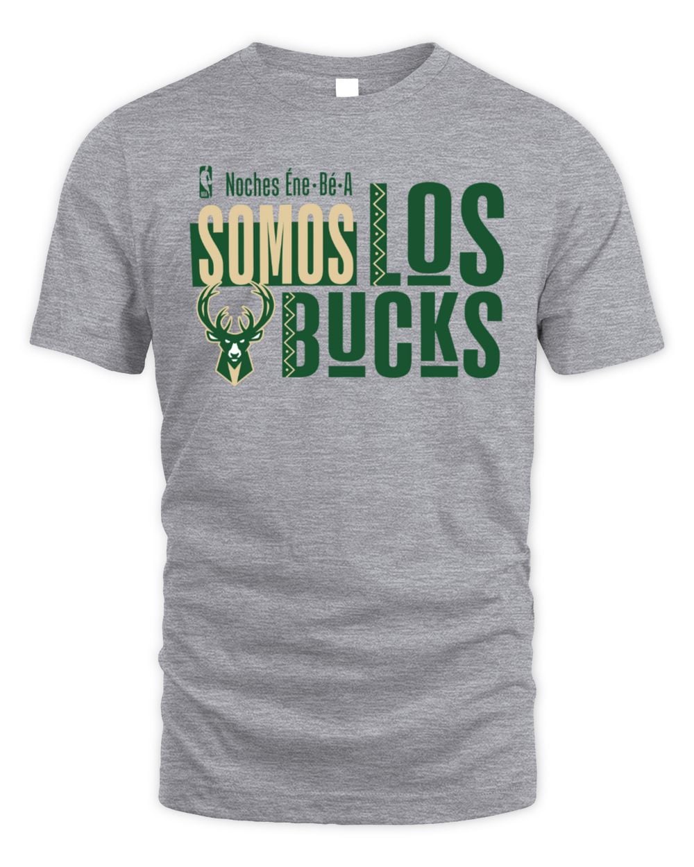 Men's Gray Milwaukee Bucks Noches Training T-Shirt
