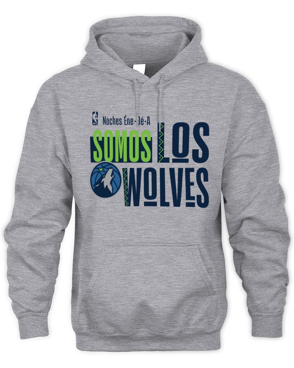 Men's Gray Minnesota Timberwolves Noches Training Hoodie Sweatshirt