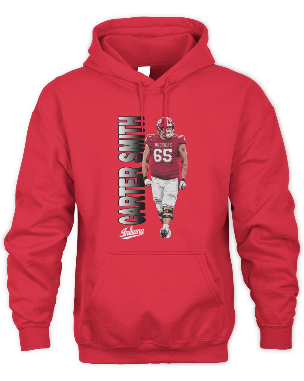 Carter Smith Indiana Cardinal Illustrated Hoodie Sweatshirt