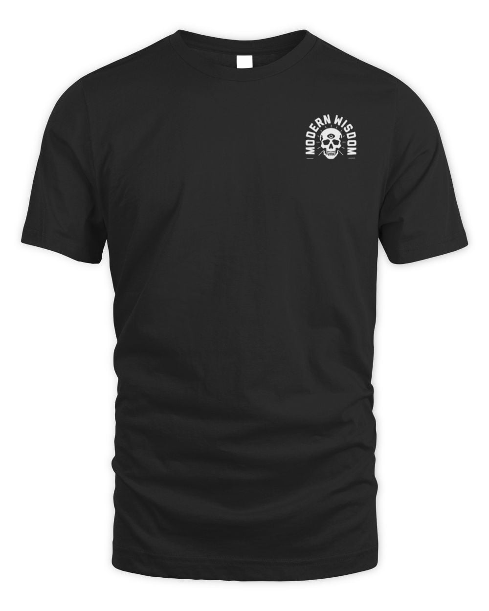Modern Wisdom Merch MW Skull Black Tee