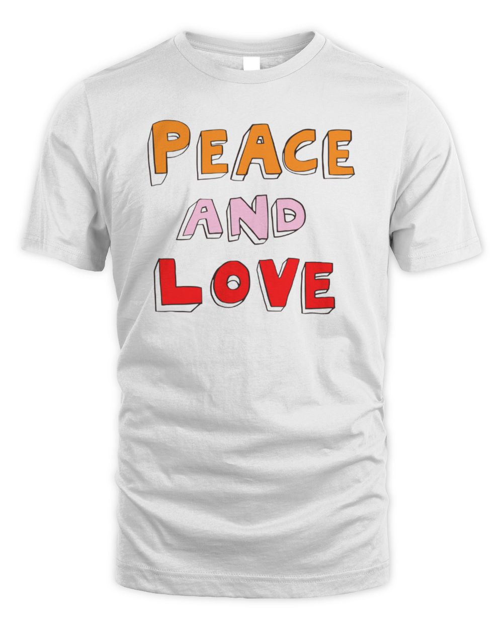 Bella Freud Peace And Love T-Shirt White