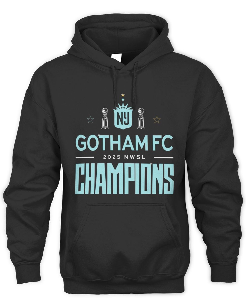 Gotham FC 2025 NWSL Champions Official Hoodie Black