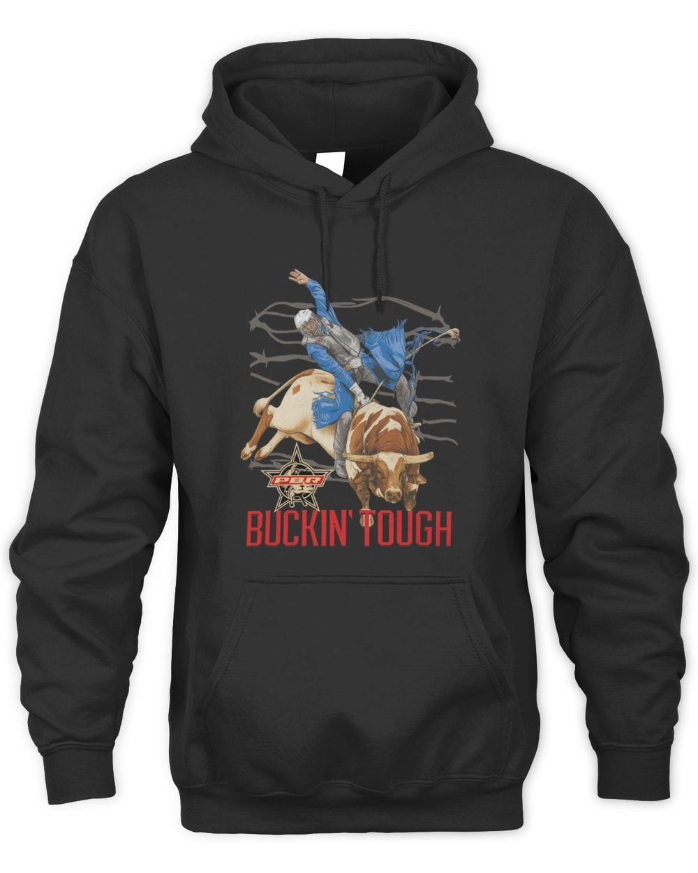 PBR Buckin Tough Hoodie Sweatshirt