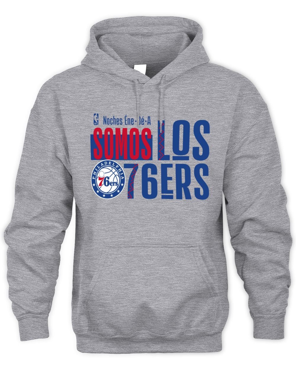 Men's Gray Philadelphia 76ers Noches Training Hoodie Sweatshirt