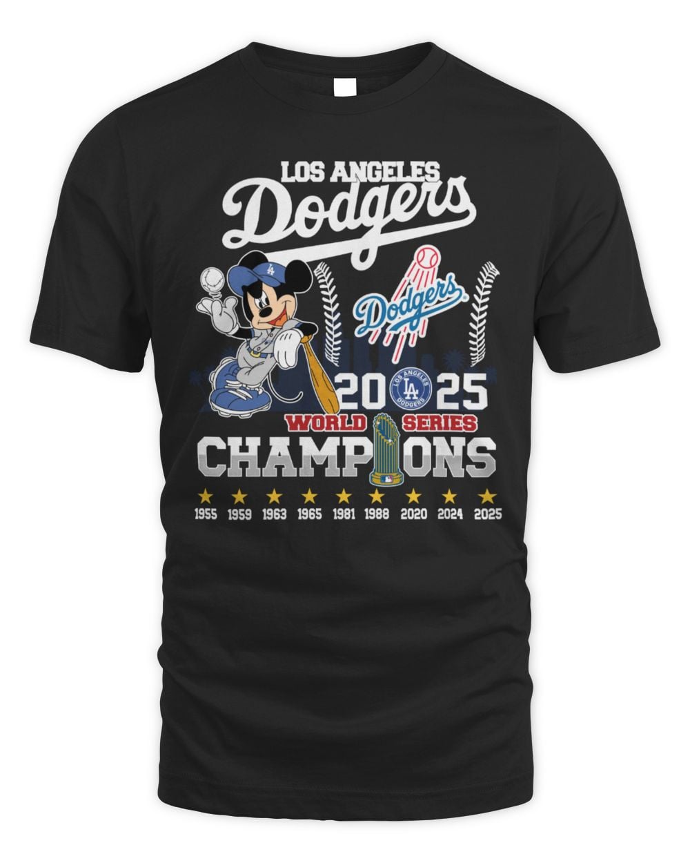 Mickey Los Angeles Dodgers 2025 World Series Champions Shirt