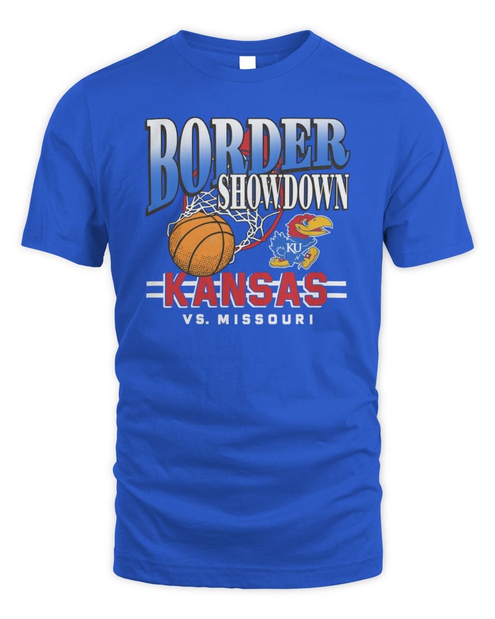 Charlie Hustle Shop Kansas Jayhawks Basketball Border Showdown T-Shirt