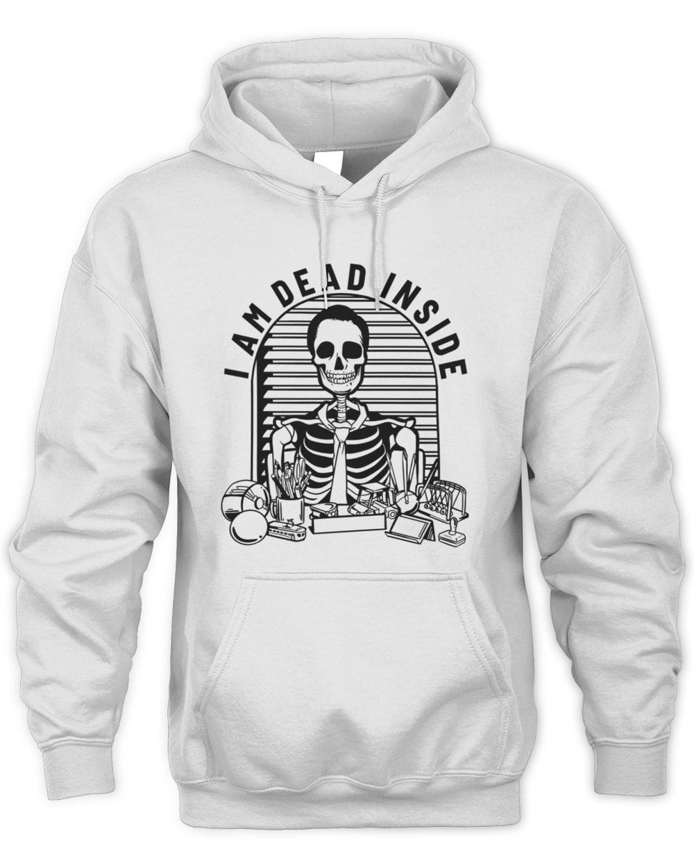 The Office I Am Dead Inside Hoodie White
