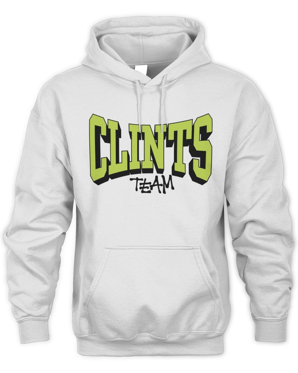 Clints Merch Clints Team Hoodie White