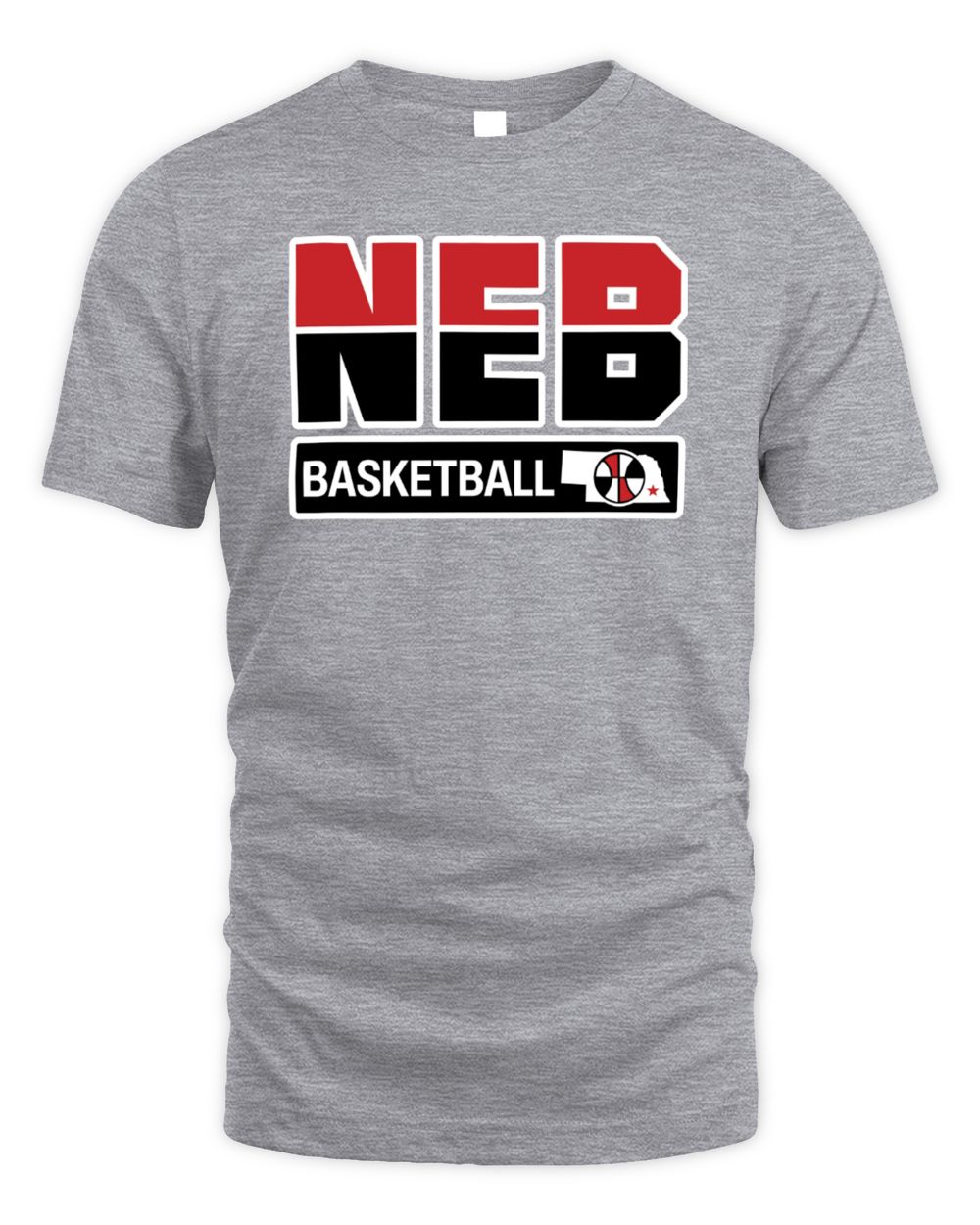 Two Seam Merch NEB Basketball T-Shirt Grey