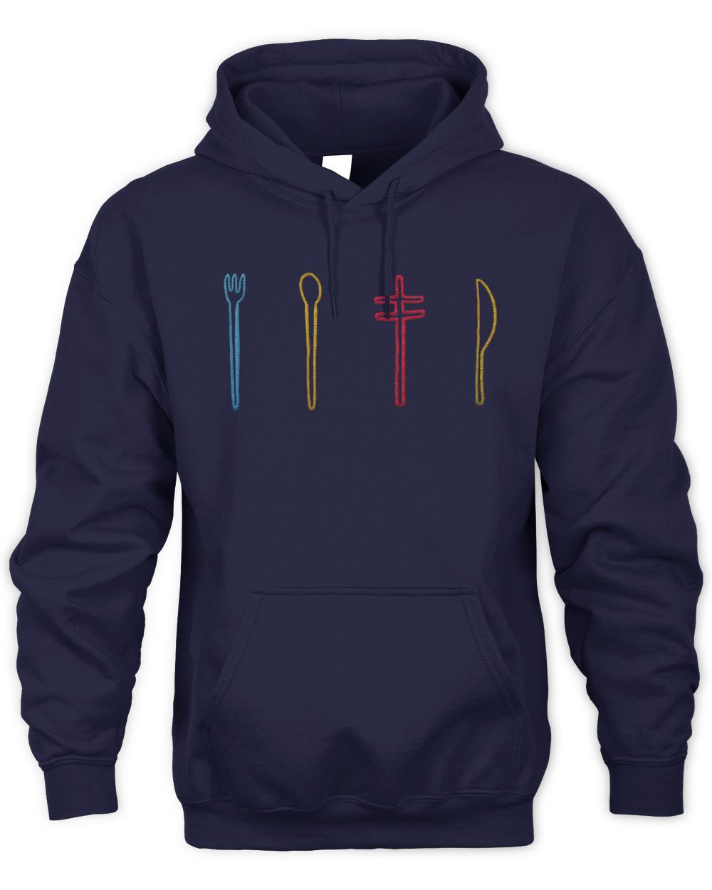 Frightened Rabbit Navy Hoodie Sweatshirt