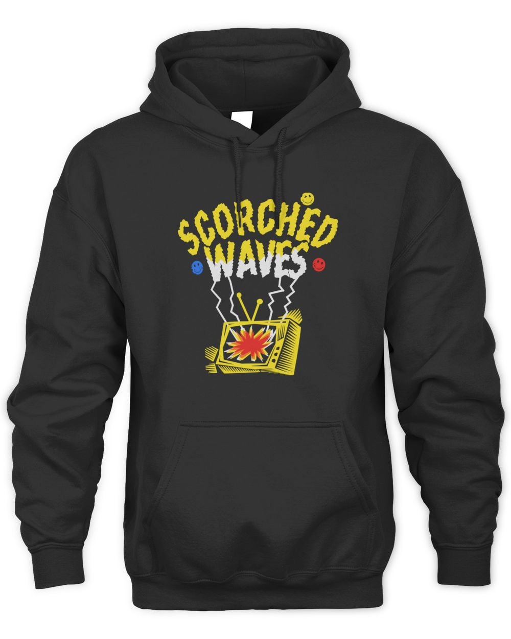 Scorched Waves TV Unisex Hoodie Black