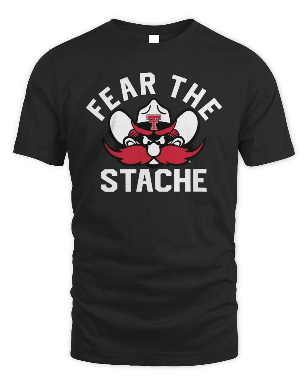 Texas Tech Official Football Nil "Fear The Stache" Jacob Rodriguez T-Shirt
