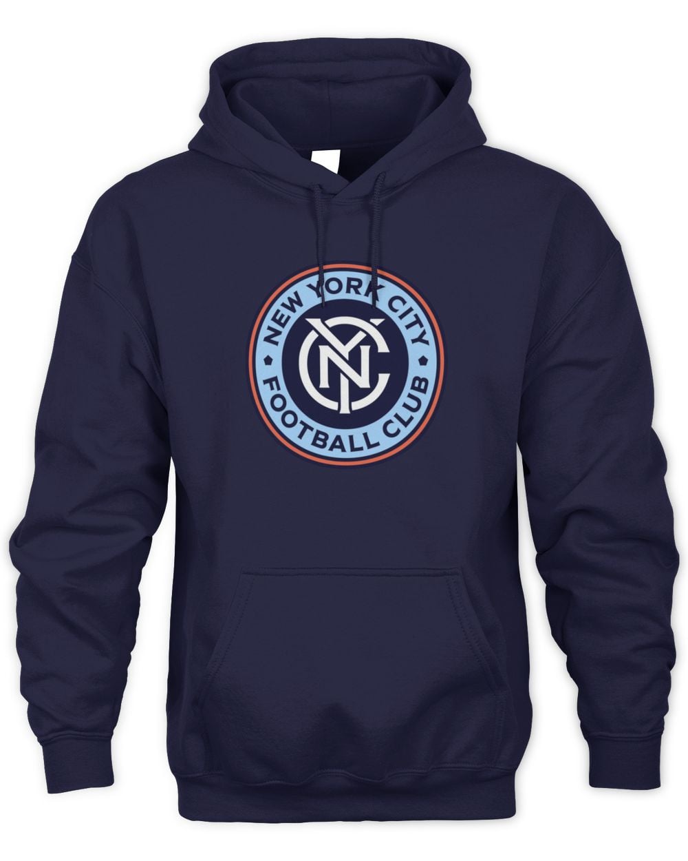 New York City FC Fanatics Navy Crest Legacy Hoodie Sweatshirt