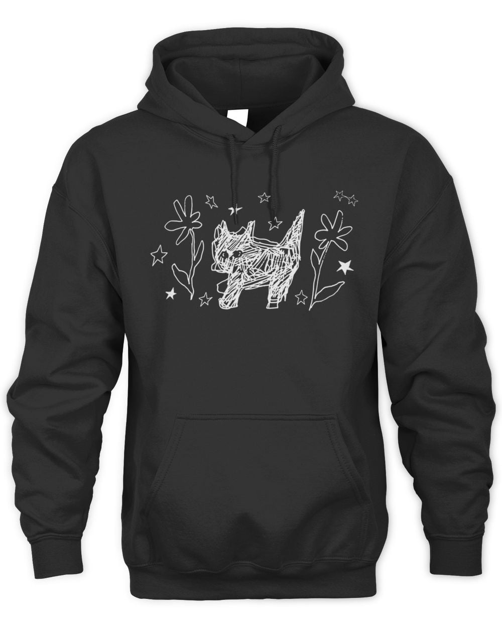 Beabadoobee Merch Black Space Cat Hoodie
