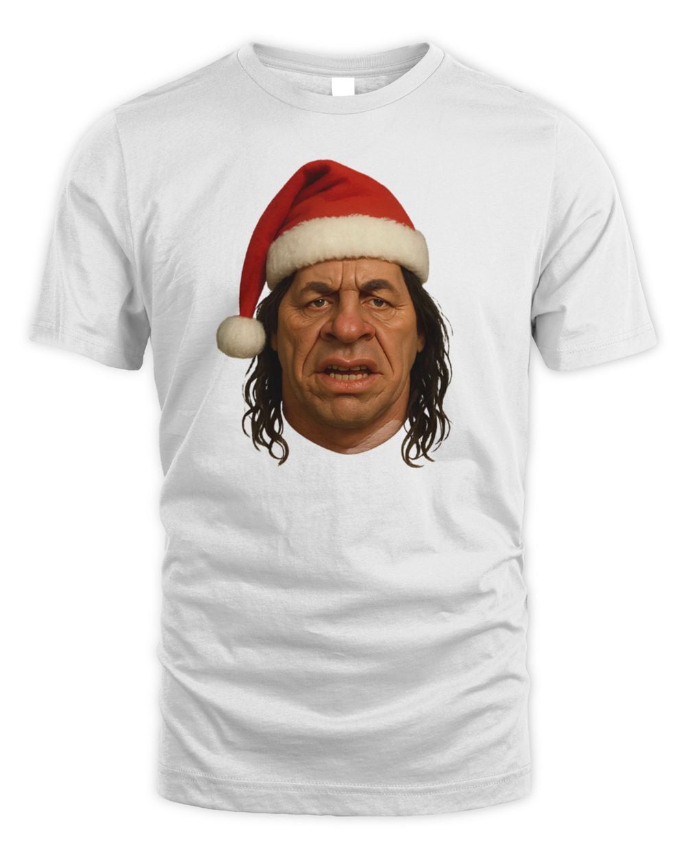 Bret Hart Spitting Image Christmas T Shirt White