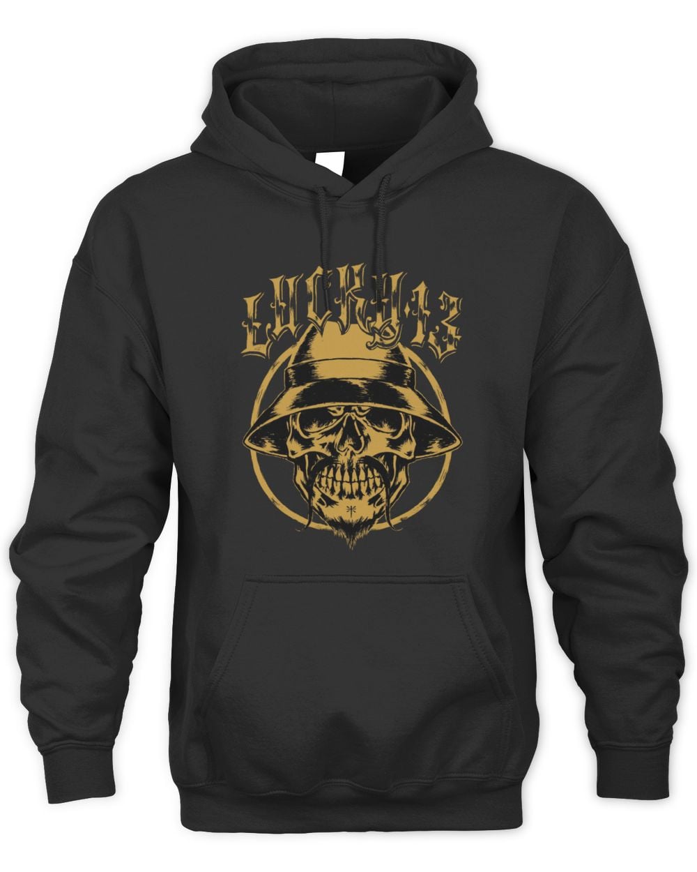 Lucky 13 Pachuco Skull Hoodie Black