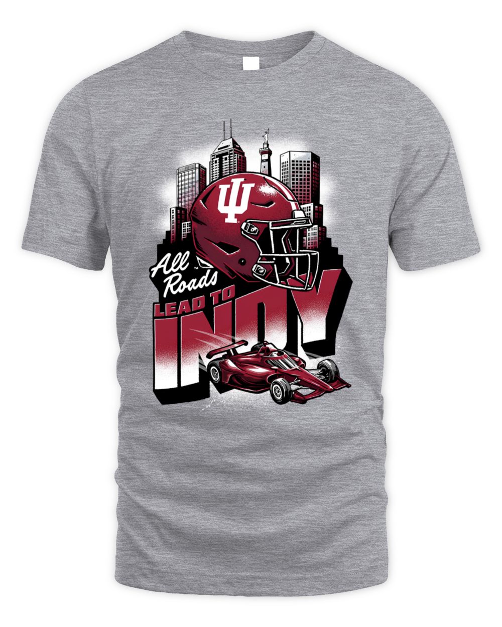 Indiana Hoosiers All Roads Lead To Indy Big 10 Championships T-Shirt