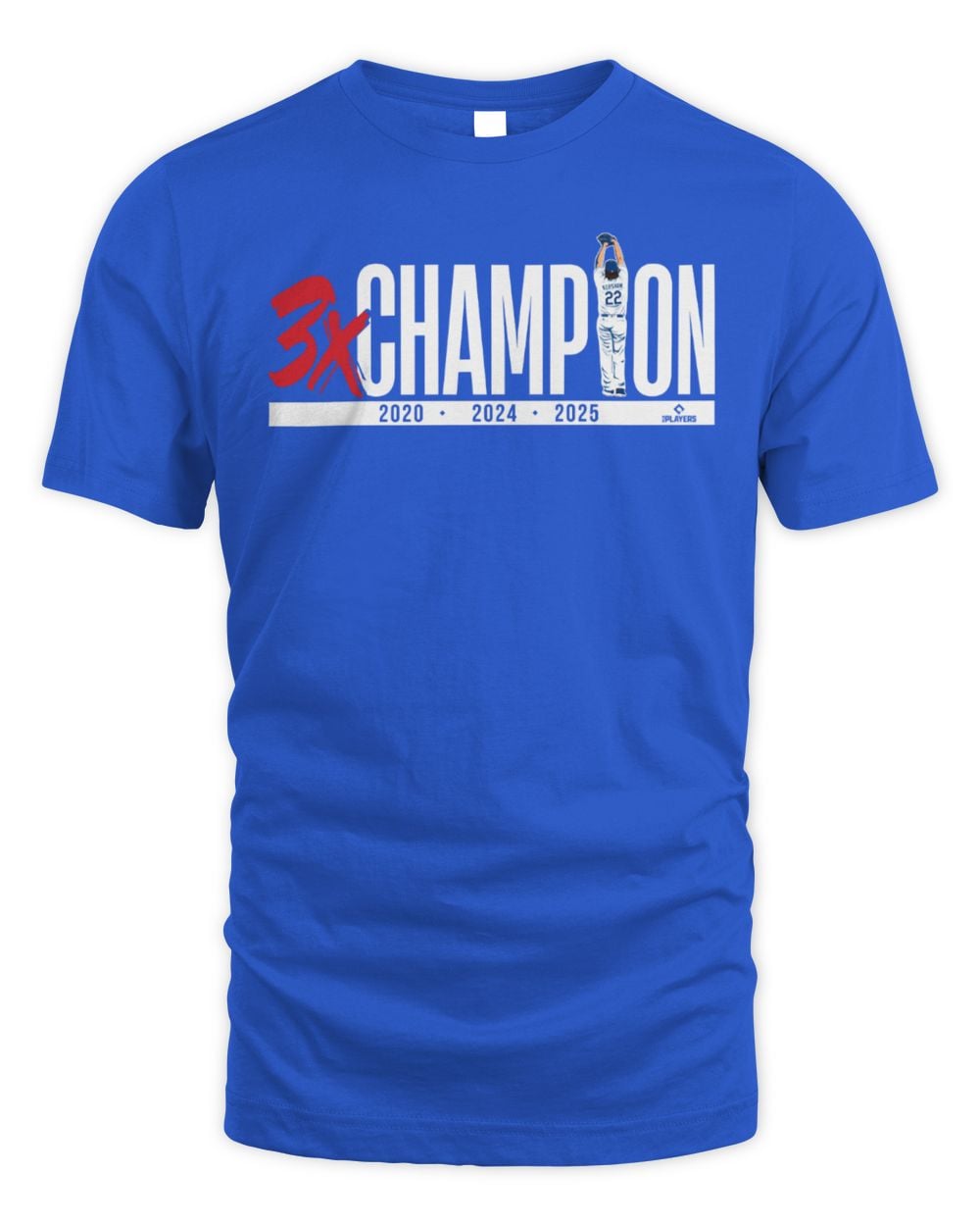 Los Angeles Dodgers Clayton Kershaw Three-Time Champion 2025 T-Shirt