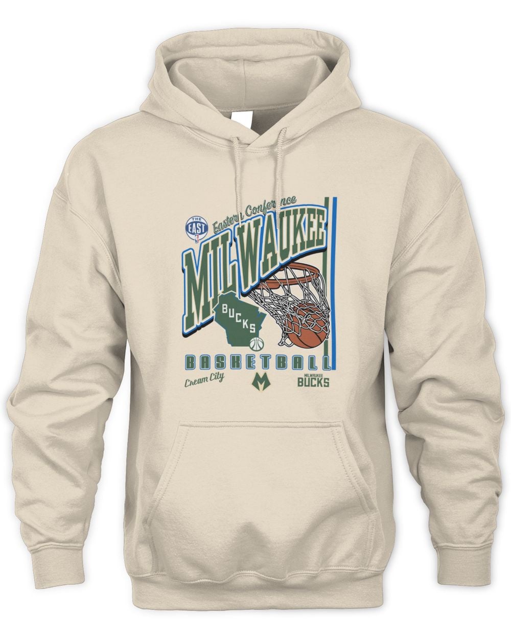 Milwaukee Bucks 2025 City Edition Stone Hoodie Sweatshirt