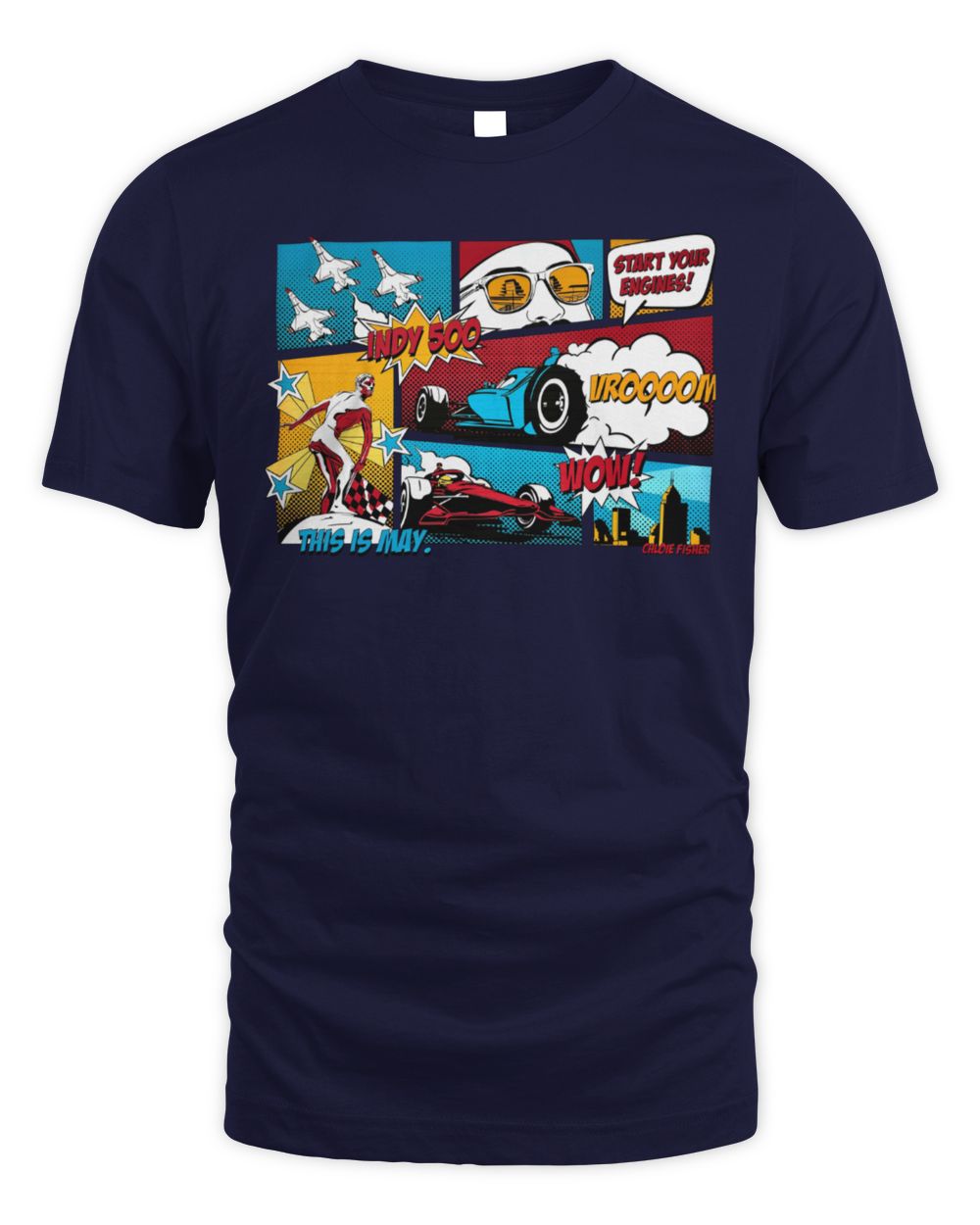 Indianapolis Motor Speedway Comic Strip T-Shirt