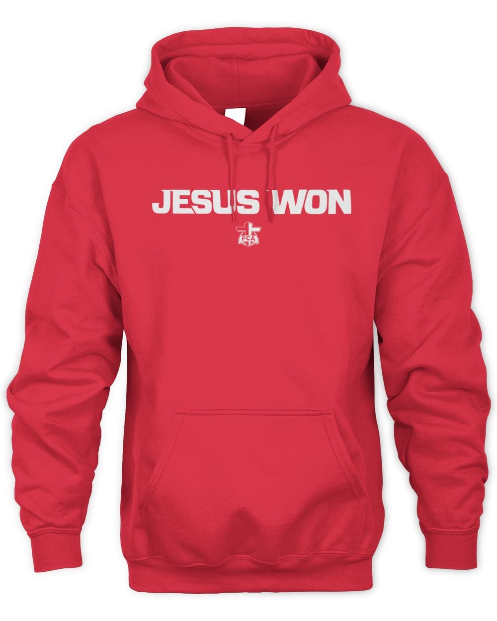 FCA Gear Jesus Won Fall '25 Red Hoodie