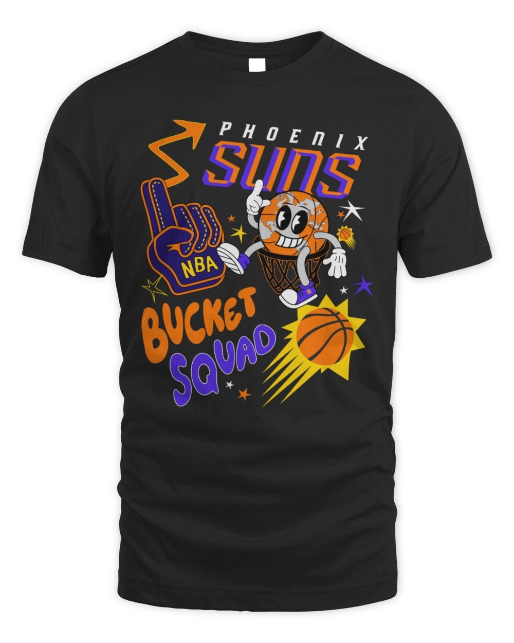 NBA X BKTSQD Phoenix Suns Buckie Black Tee