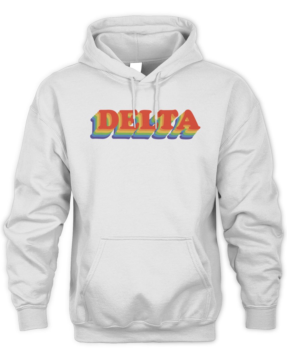 Official Delta Goodrem Delta Rainbow Logo Hoodie Sweatshirt