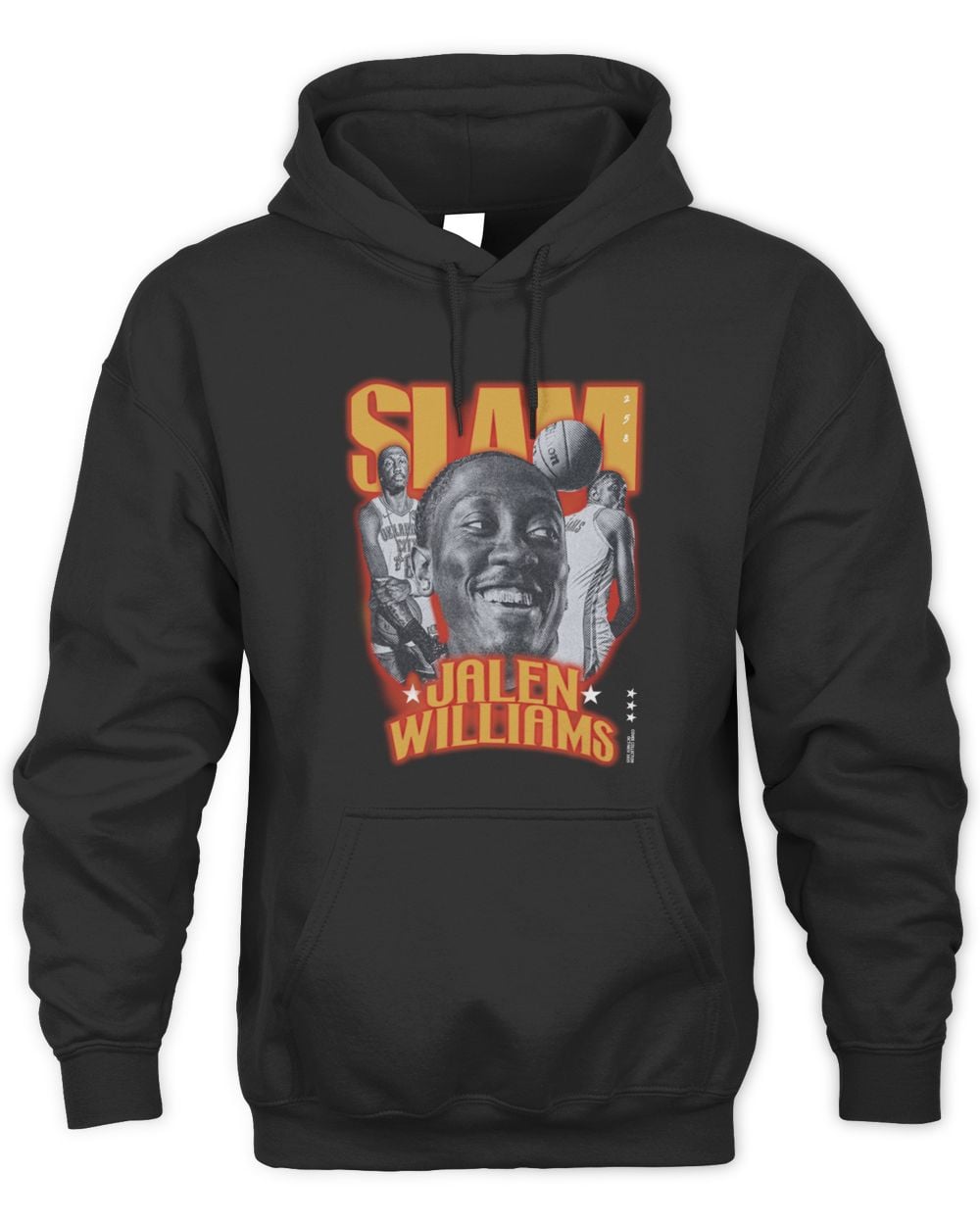 SLAM Jalen Williams Black Oklahoma City Thunder Slam Hoodie Sweatshirt
