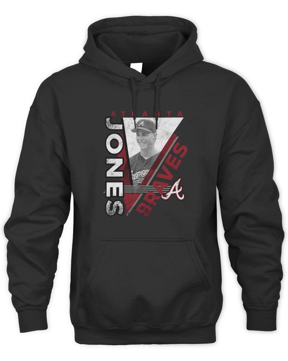 Chipper Jones Atlanta Braves In the Zone Player Graphic Hoodie Sweatshirt