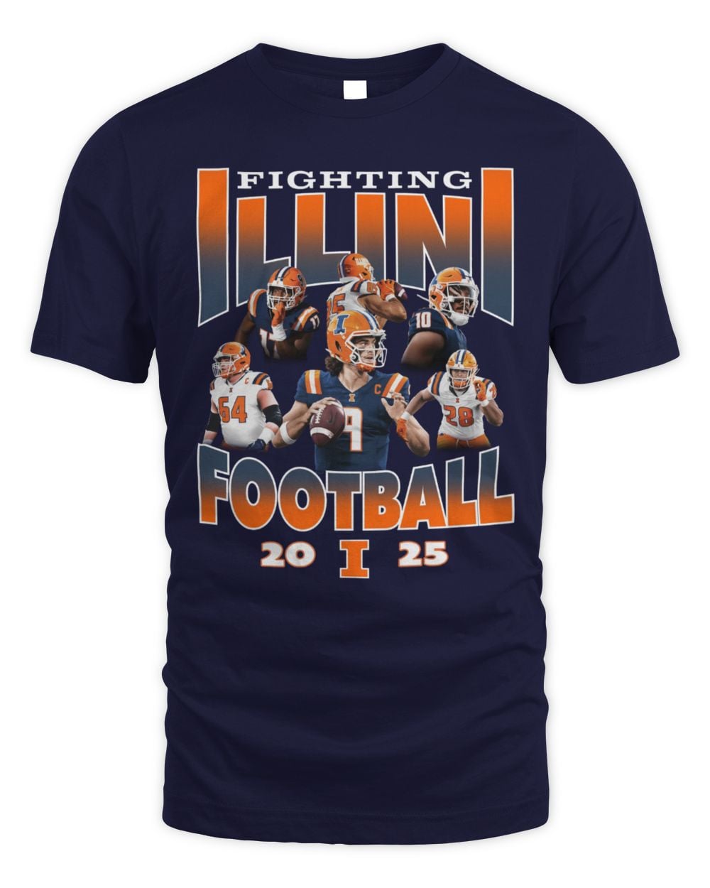 Illinois Football Illinois Navy Captains Tee